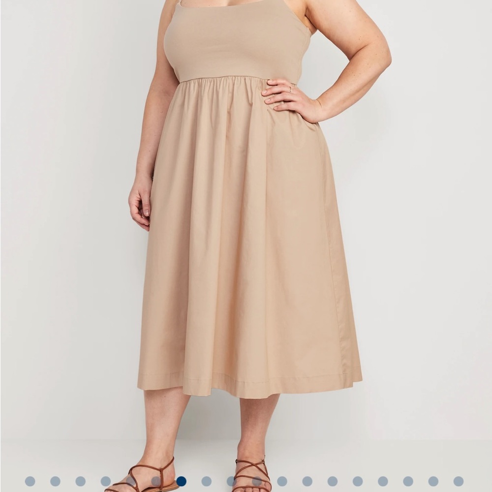 NWT khaki Midi Dress